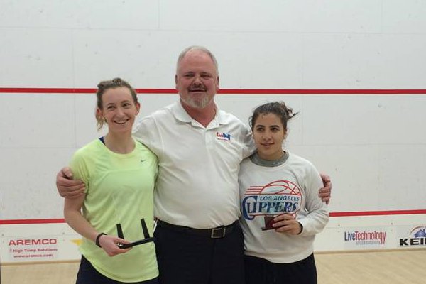Millie Tomlinson with winners trophy